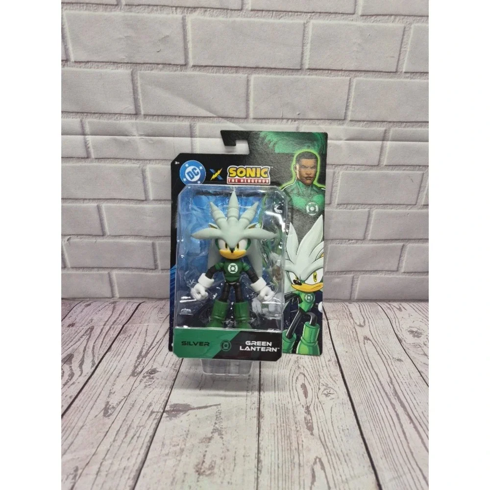 Jakks Pacific DC x Sonic the Hedgehog Silver as Green Lantern Action Figure NEW